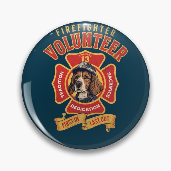 Item preview, Beagle Firefighter: Sacrifice, Dedication, Tradition - Vintage Tribute Design designed and sold by Zandalus.