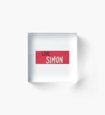 Love, Simon Acrylic Block