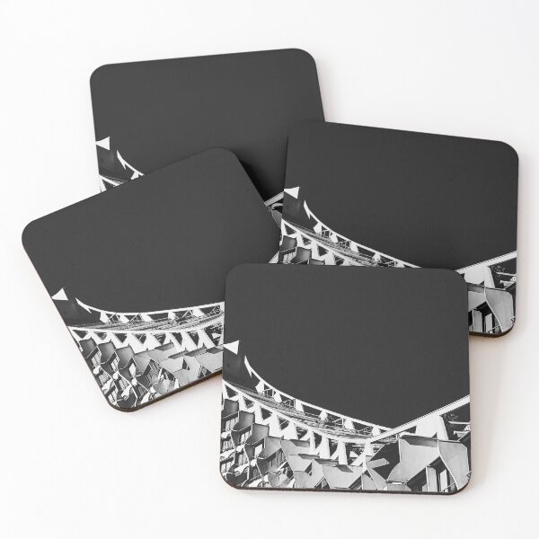 Item preview, black and white building designed and sold by HipButik.