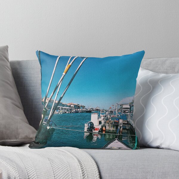Item preview, fisherman boat blue sky designed and sold by HipButik.
