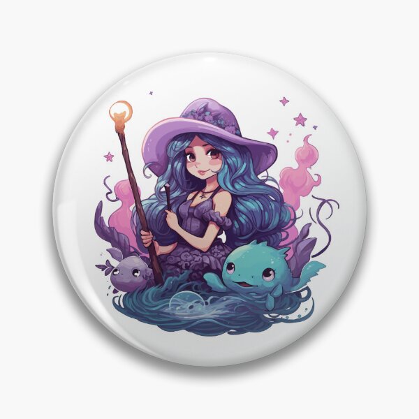 Item preview, Kawaii witch from the sea designed and sold by RetroPrints.
