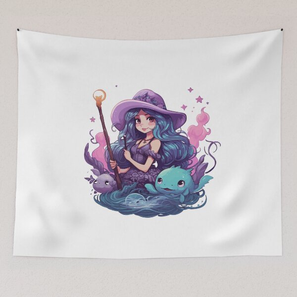 Item preview, Kawaii witch from the sea designed and sold by RetroPrints.