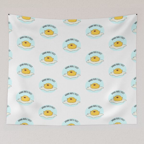 Item preview, Wanna Hear A Yolk Funny Egg Puns  designed and sold by punnybone.