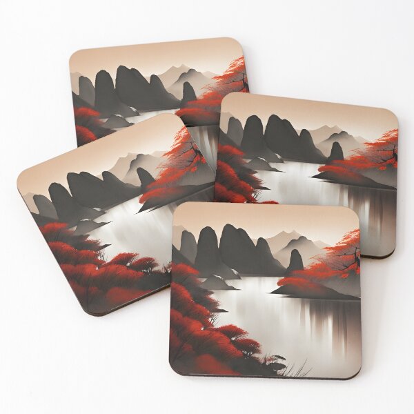Item preview, Fantastic and Colorful Mountain Forest Park  - Chinese Painting designed and sold by joejiing.