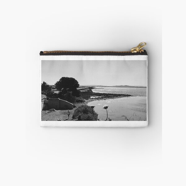 Item preview, beach side landscape black and white designed and sold by HipButik.