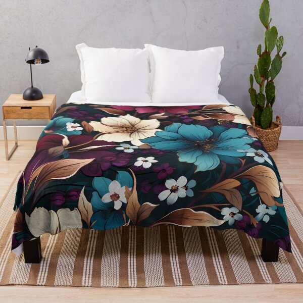 Item preview, Elegant Garden Tapestry: Abstract Flower Seamless Patterns designed and sold by DigitArtisan.