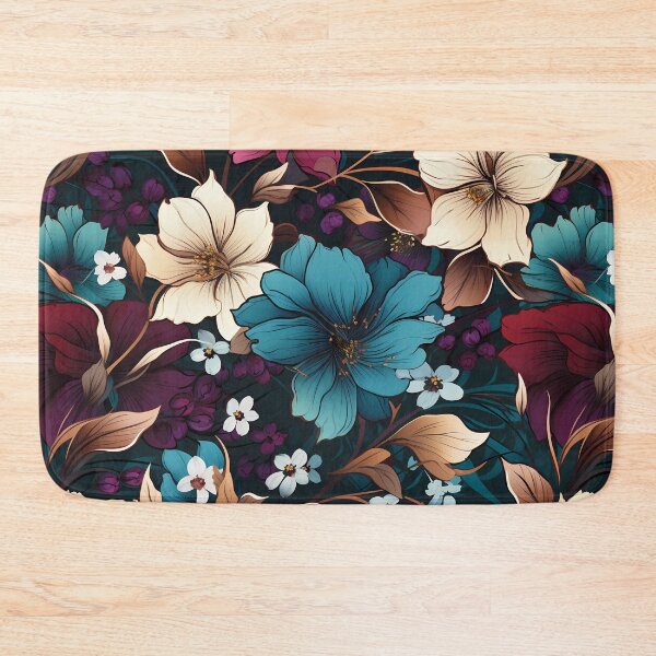 Item preview, Elegant Garden Tapestry: Abstract Flower Seamless Patterns designed and sold by DigitArtisan.