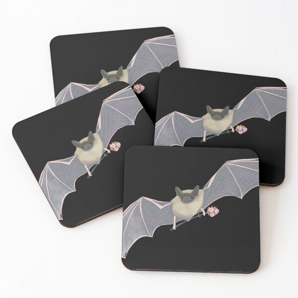 Item preview, Bat Carrying Flowers designed and sold by Amy Hadden.