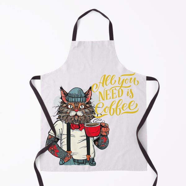 Item preview, All you need is coffee says the forest cat designed and sold by gringourmand.