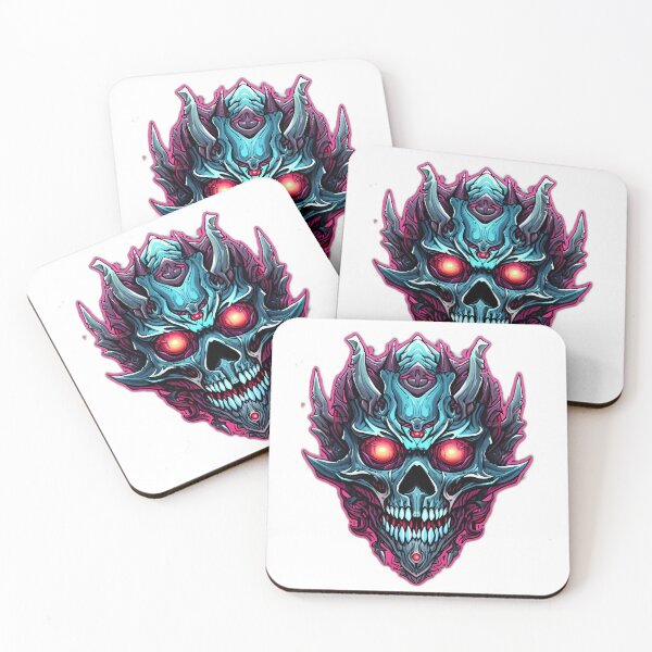 Item preview, Demonic Skull - Luminous Trashcore designed and sold by Woodsit.
