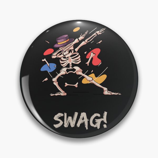 Item preview, "SWAG Skull: Black Colorful Skull Pose" designed and sold by PRINT SCAPE.