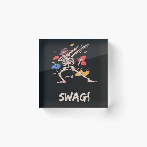 Item preview, "SWAG Skull: Black Colorful Skull Pose" designed and sold by PRINT SCAPE.