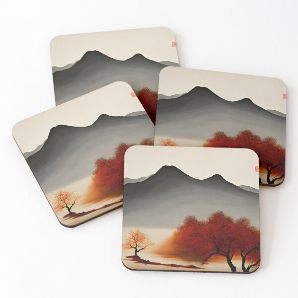 Item preview, Autumn Mountain Forest Park  - Chinese Painting designed and sold by joejiing.
