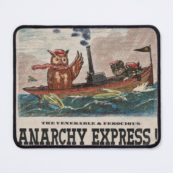 Item preview, Owl abord the Anarchy Express designed and sold by Loki Propagandart.