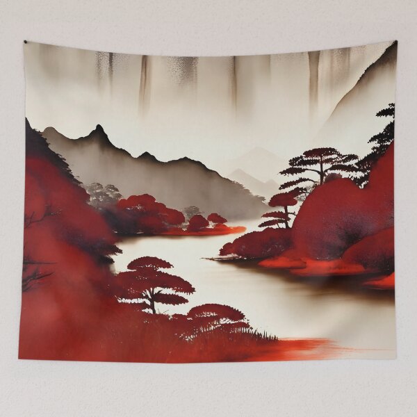 Item preview, Colorful Mountain and River  - Chinese Painting designed and sold by joejiing.