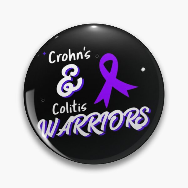 Item preview, Crohns and Colitis warriors purple ribbon - Support Crohns and colitis inflammatory bowel disease designed and sold by Rodayna Elnaggar.