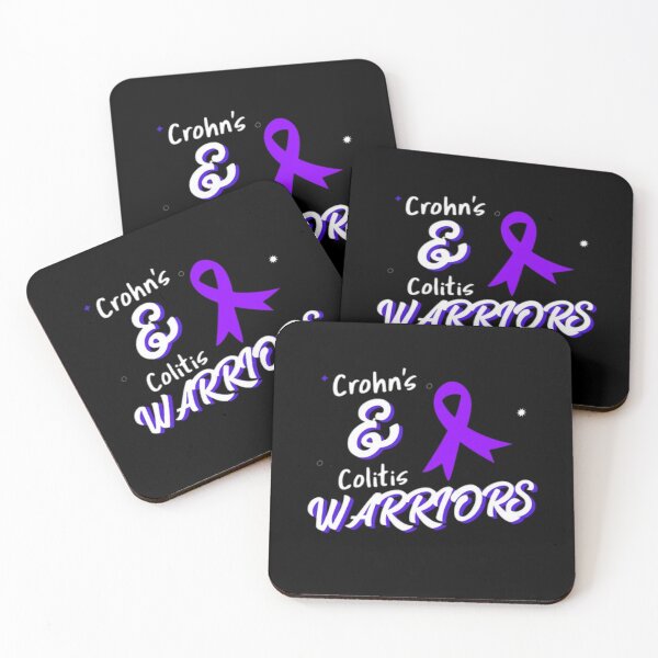 Item preview, Crohns and Colitis warriors purple ribbon - Support Crohns and colitis inflammatory bowel disease designed and sold by Rodayna Elnaggar.