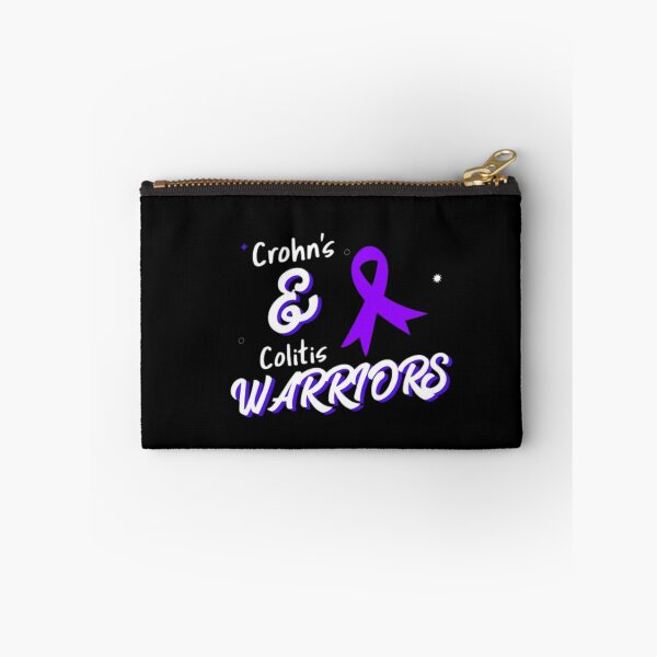 Item preview, Crohns and Colitis warriors purple ribbon - Support Crohns and colitis inflammatory bowel disease designed and sold by Rodayna Elnaggar.