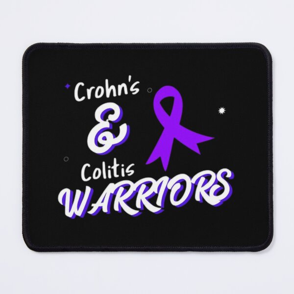 Item preview, Crohns and Colitis warriors purple ribbon - Support Crohns and colitis inflammatory bowel disease designed and sold by Rodayna Elnaggar.