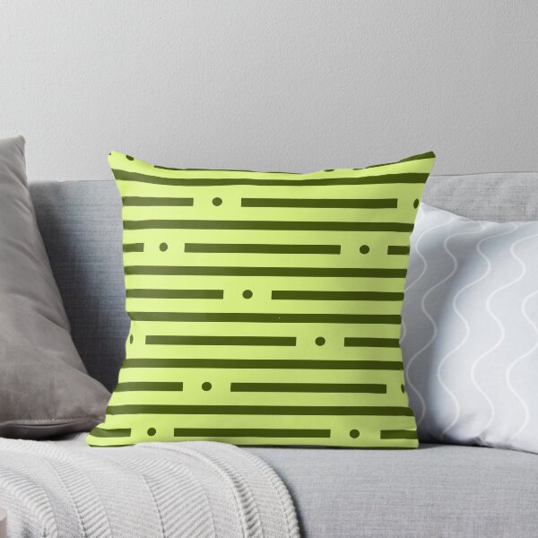 Item preview, Abstract: Dots and dashes: Dark Green On Light Green designed and sold by TheScraggyBeard.