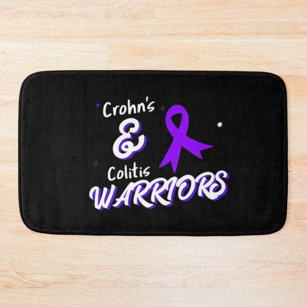 Item preview, Crohns and Colitis warriors purple ribbon - Support Crohns and colitis inflammatory bowel disease designed and sold by Rodayna Elnaggar.