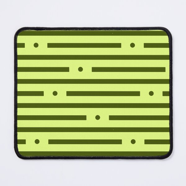 Item preview, Abstract: Dots and dashes: Dark Green On Light Green designed and sold by TheScraggyBeard.