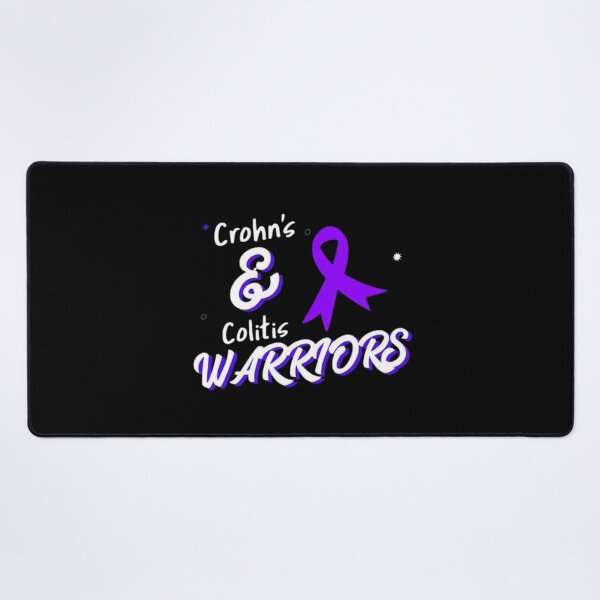 Item preview, Crohns and Colitis warriors purple ribbon - Support Crohns and colitis inflammatory bowel disease designed and sold by Rodayna Elnaggar.