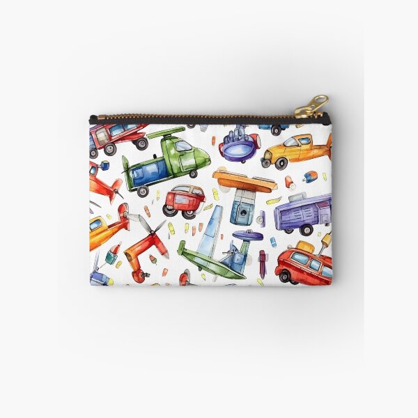 Item preview, Cute Toy Cars, Airplanes, Helicopters, Drones in Watercolor – First Day of School designed and sold by ignasirus.