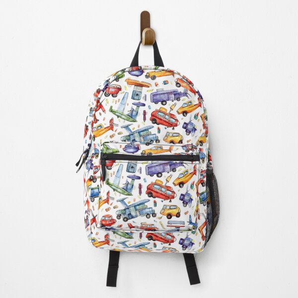 Item preview, Cute Toy Cars, Airplanes, Helicopters, Drones in Watercolor – First Day of School designed and sold by ignasirus.