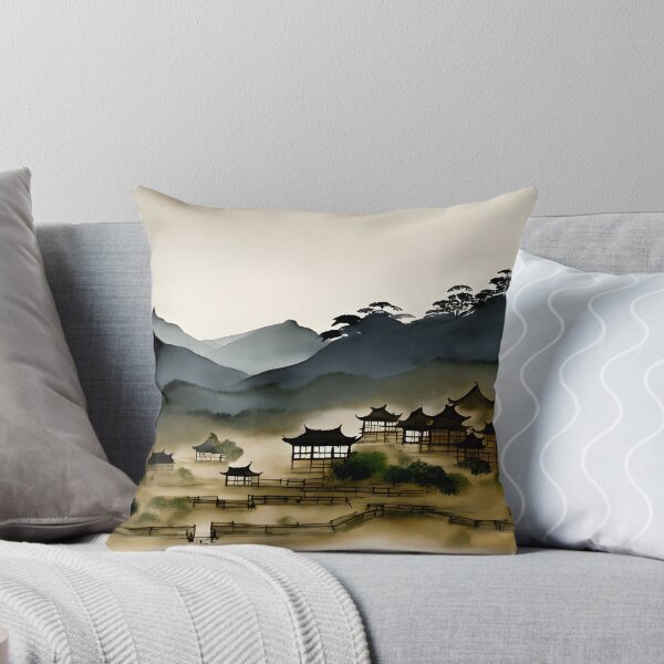 Item preview, Fantastic Ancient Village Forest Park  - Chinese Painting designed and sold by joejiing.