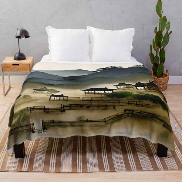 Item preview, Fantastic Ancient Village Forest Park  - Chinese Painting designed and sold by joejiing.