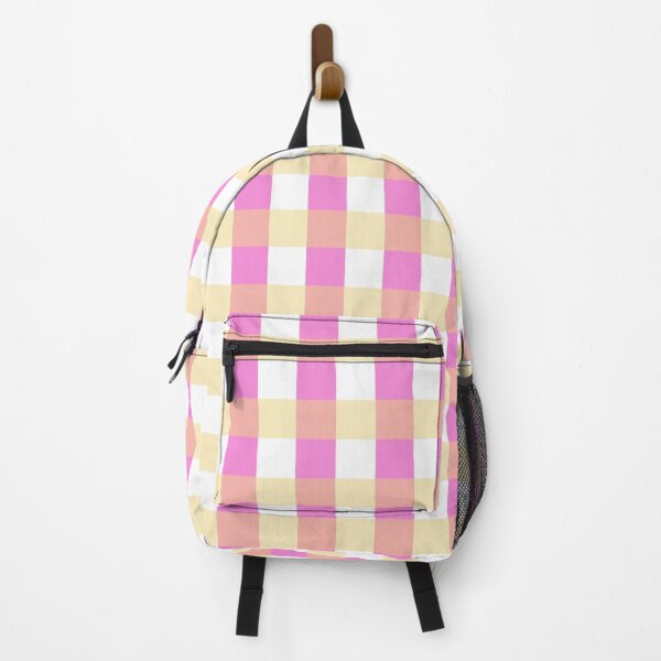 Item preview, Gingham Dreams - Pastel Pink and Yellow Plaid Pattern designed and sold by Lubellebubble20.