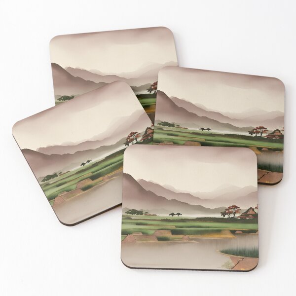 Item preview, Watercolor Country Village  - Chinese Painting designed and sold by joejiing.