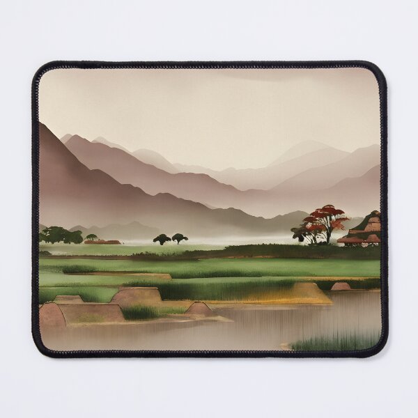 Item preview, Watercolor Country Village - Chinese Painting designed and sold by joejiing.