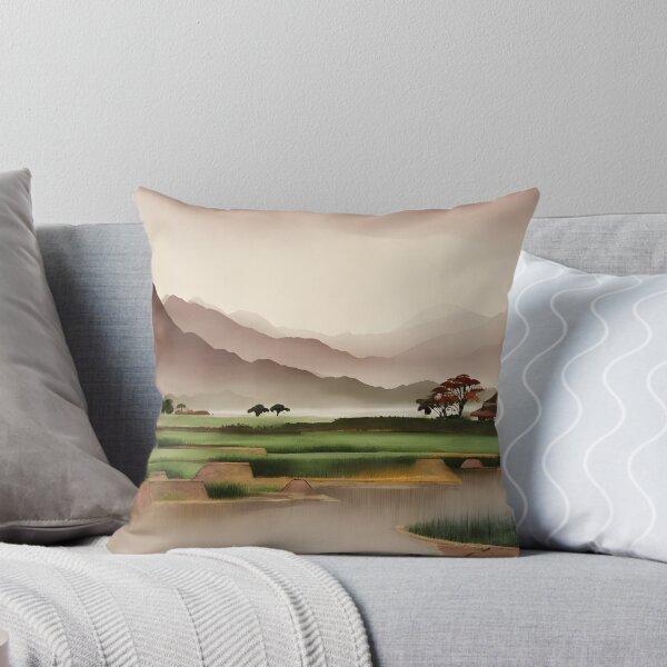 Item preview, Watercolor Country Village  - Chinese Painting designed and sold by joejiing.