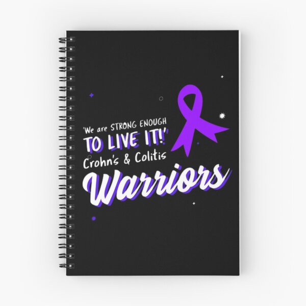 Item preview, Crohns and Colitis warriors purple ribbon - 'We are strong enough to live it!' designed and sold by Rodayna Elnaggar.