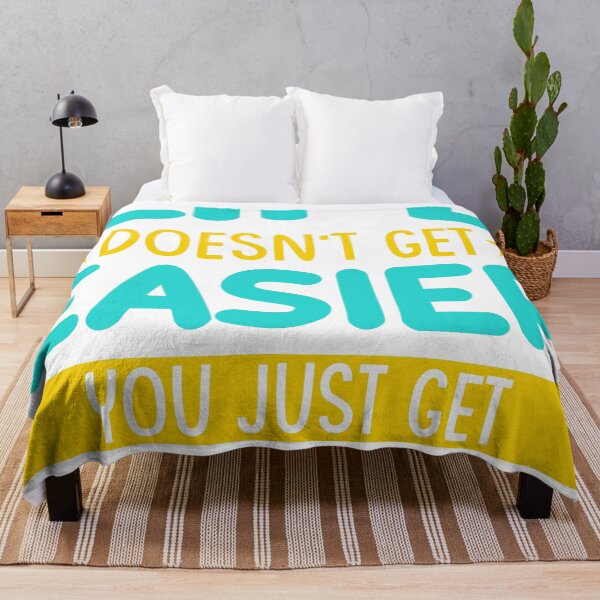 Item preview, Life doesn't get easier you just get stronger typography Tshirt design designed and sold by 24gap.