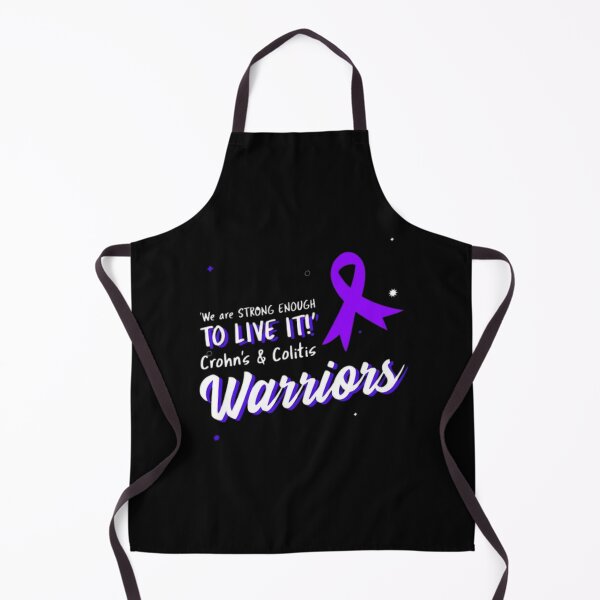 Item preview, Crohns and Colitis warriors purple ribbon - 'We are strong enough to live it!' designed and sold by Rodayna Elnaggar.