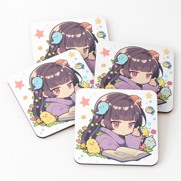 Item preview, Cute Kawaii Girl Reading a Book designed and sold by CozyKawaiiArt.