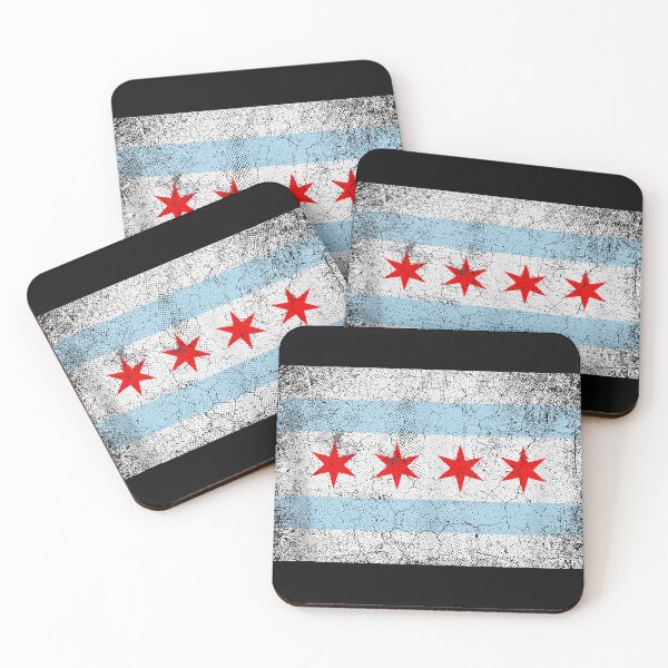 Item preview, Chicago Flag Distressed Vintage Style Pride Men Women Gift designed and sold by ConroyReinhold.