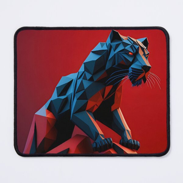 Item preview, Geometric Black Panther Art Design Red designed and sold by FocusChillax.