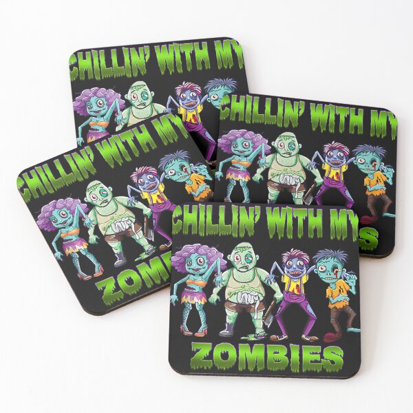 Item preview, Chillin With My Zombies Halloween Mens Boys Gift   designed and sold by ConroyReinhold.