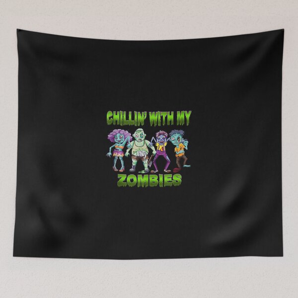 Item preview, Chillin With My Zombies Halloween Mens Boys Gift   designed and sold by ConroyReinhold.