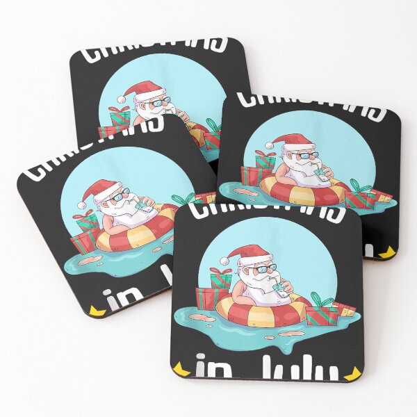 Item preview, Christmas Im July Summer Santa Claus Beach Hawaii Surf designed and sold by ConroyReinhold.