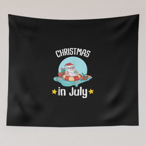 Item preview, Christmas Im July  Summer Santa Claus Beach Hawaii Surf   designed and sold by ConroyReinhold.