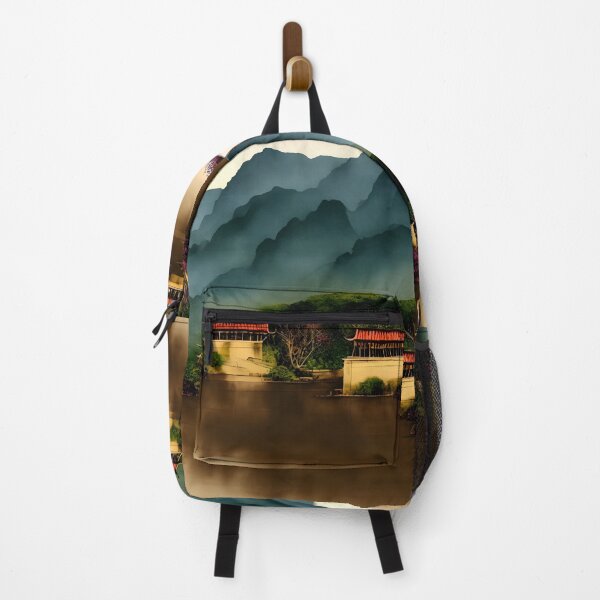Item preview, Blue Mountain Village Forest Park - Chinese Painting designed and sold by joejiing.
