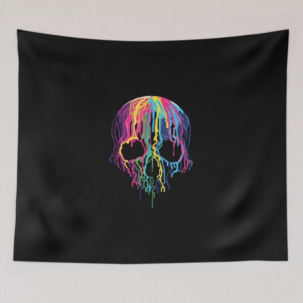 Item preview, Colorful Melting Rainbow Skull Art Graphic Halloween Gift   designed and sold by ConroyReinhold.