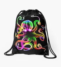 Rainbow Octopus Glow Drawstring Bag