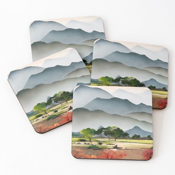 Item preview, Layered Mountain Forest Park  - Chinese Painting designed and sold by joejiing.