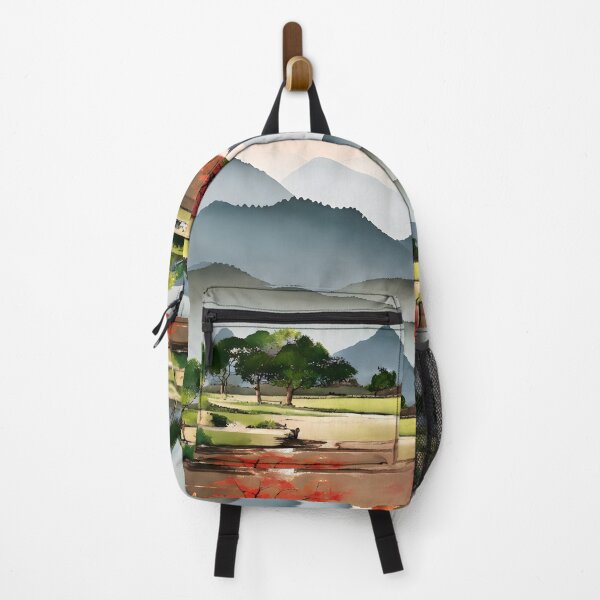 Item preview, Layered Mountain Forest Park - Chinese Painting designed and sold by joejiing.